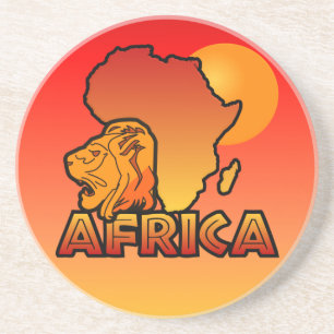 En Grès Dessous de verre Afrique