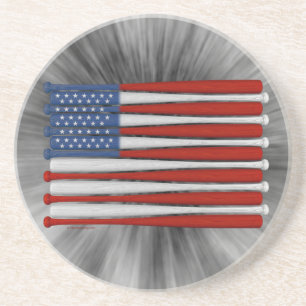 En Grès Dessous de verre Amérique de baseball (USA)