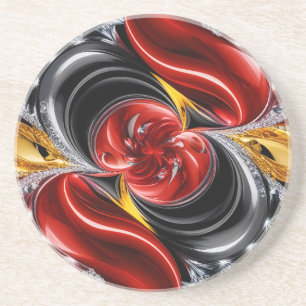 En Grès Dessous de verre aux couleurs allemandes Design