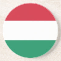 Dessous de verre avec Drapeau de Hongrie