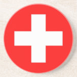 En Grès Dessous de verre avec Drapeau de Suisse<br><div class="desc">Faites-vous plaisir avec notre dessous de verre sophistiqué avec le drapeau de la Suisse ! Réalisé avec précision et attention aux détails, ce dessous de verre célèbre le riche patrimoine suisse et le design emblématique du drapeau. Le dessous de verre présente fièrement le drapeau suisse, avec une croix blanche audacieuse...</div>