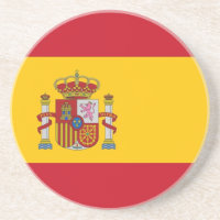 Dessous de verre avec Drapeau d'Espagne
