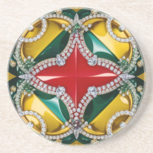 En Grès Dessous de verre avec Los Angeles Colours Design