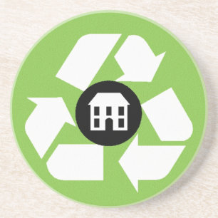 En Grès Dessous de verre - Bâtiments de recyclage