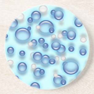 En Grès Dessous de verre - Bulles d'eau
