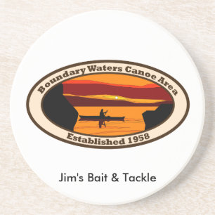 En Grès Dessous de verre BWCA - Message personnalisé