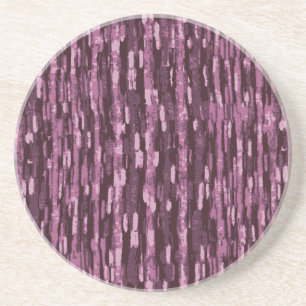 En Grès Dessous de verre Charity Series-Purple Camouflage 