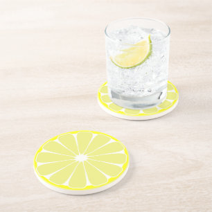 En Grès Dessous de verre citron
