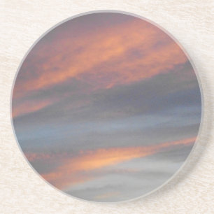 En Grès Dessous de verre coucher de soleil