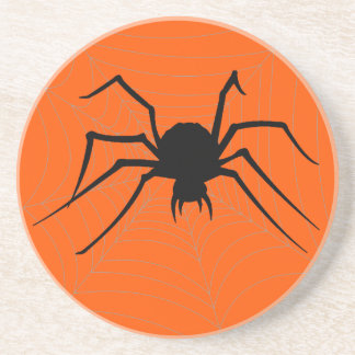 En Grès Dessous de verre d'araignée de Halloween