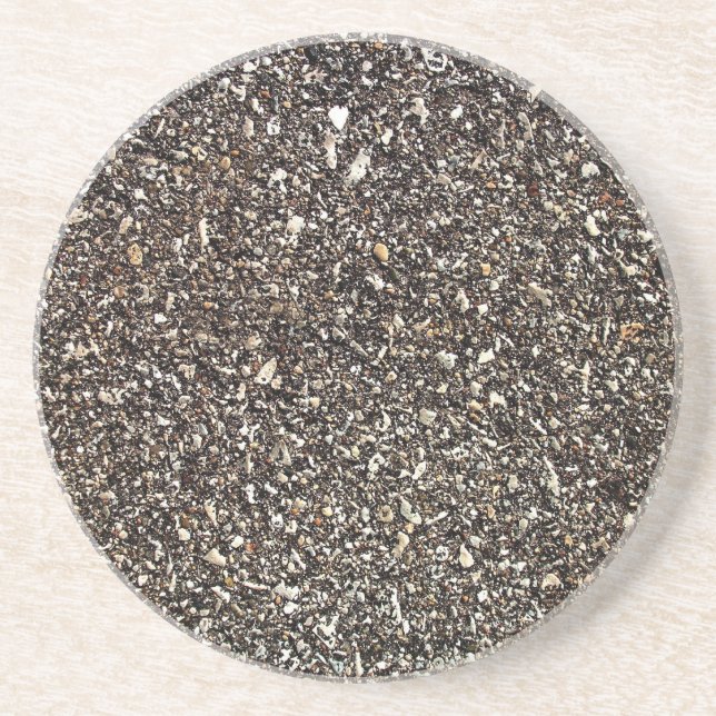 En Grès Dessous de verre d'asphalte (Devant)