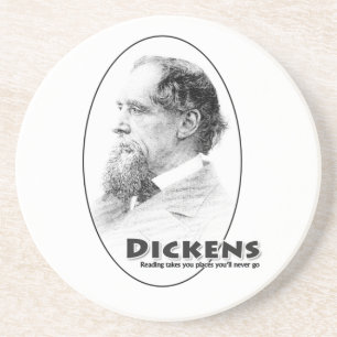 En Grès Dessous de verre d'Auteurs-Dickens