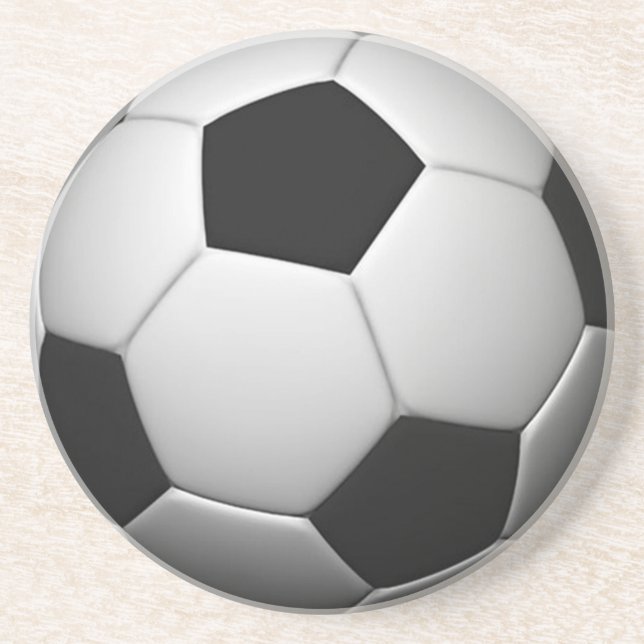 En Grès Dessous de verre de balle de football (Devant)