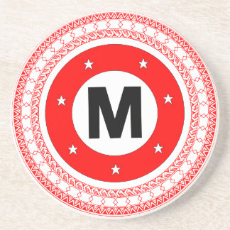 En Grès Dessous de verre de balle de viande de la tribu Ma