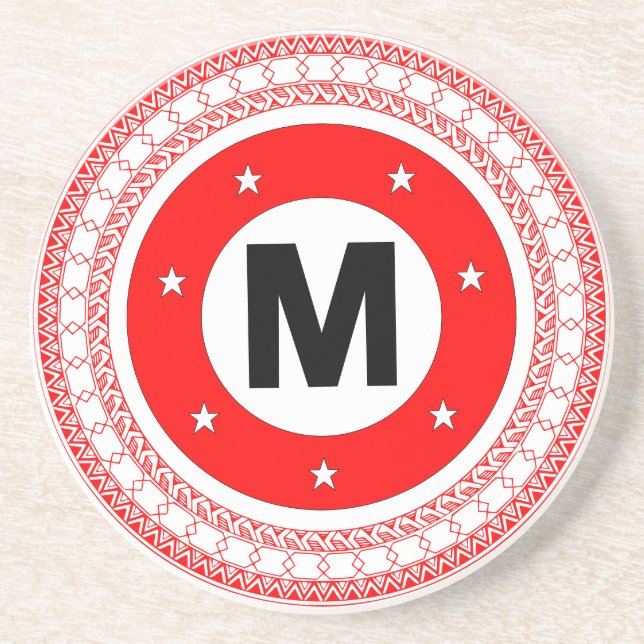 En Grès Dessous de verre de balle de viande de la tribu Ma (Devant)