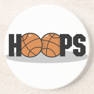 En Grès Dessous de verre de basket-ball de cercles