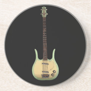 En Grès Dessous de verre de basse de Danelectro Longhorn