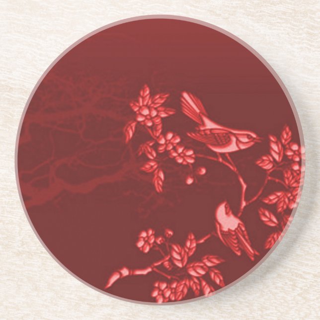 En Grès Dessous de verre de beauté asiatique (Devant)