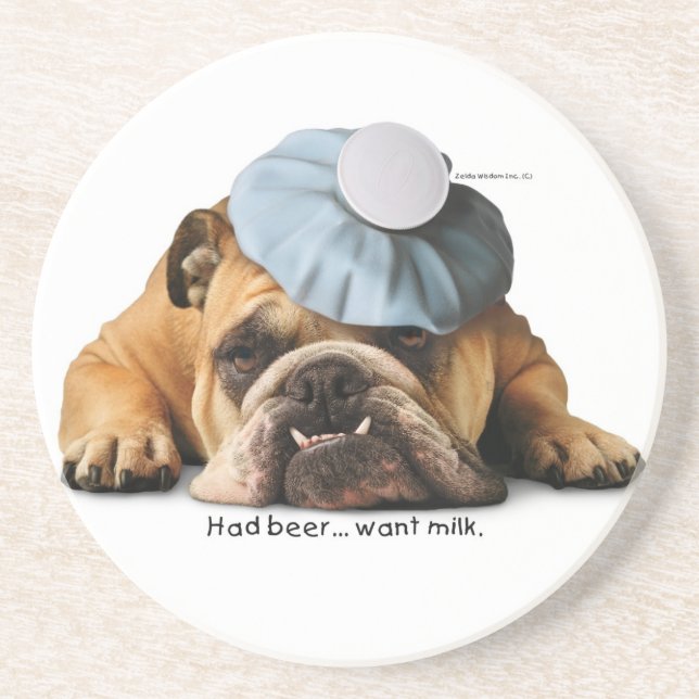 En Grès Dessous de verre de bière/lait de Zelda (Devant)
