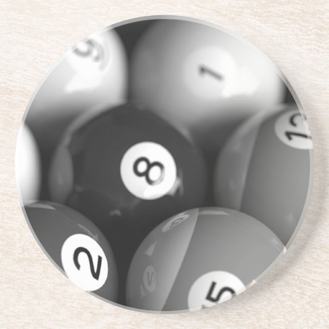 En Grès Dessous de verre de billard (Devant)