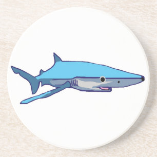 En Grès Dessous de verre de Bleu-Requin