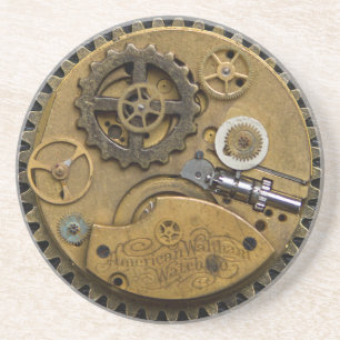 En Grès Dessous de verre de boissons de SteamPunk