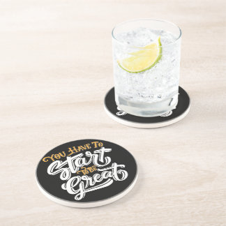 En Grès Dessous de verre de boissons Sandstone
