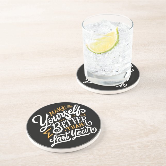 En Grès Dessous de verre de boissons Sandstone (Côté)