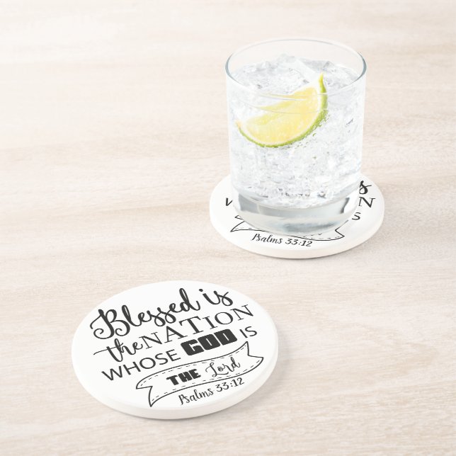 En Grès Dessous de verre de boissons Sandstone (Côté)