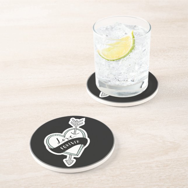 En Grès Dessous de verre de boissons Sandstone (Côté)