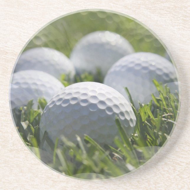 En Grès Dessous de verre de boule de golf (Devant)
