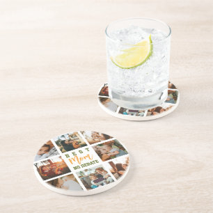 En Grès Dessous de verre de bureau Famille Collage Tendanc