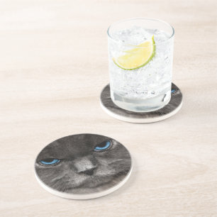En Grès Dessous de verre de chat
