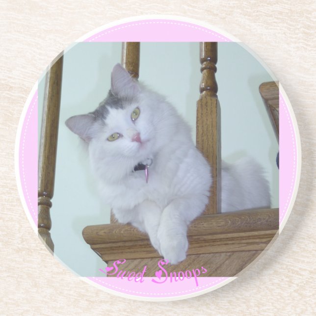 En Grès Dessous de verre de chat de Kitty (Devant)