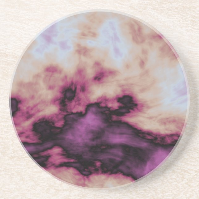 En Grès dessous de verre de ciel marbré (Devant)