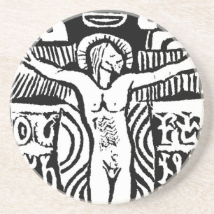 En Grès Dessous de verre de conception de Paul Gauguin Cru