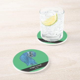 En Grès Dessous de verre de corail de cap