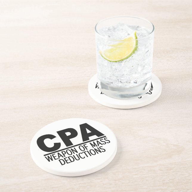 En Grès DESSOUS DE VERRE de couleur personnalisé CPA (Côté)