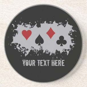 En Grès Dessous de verre de coutume d'éclaboussure de