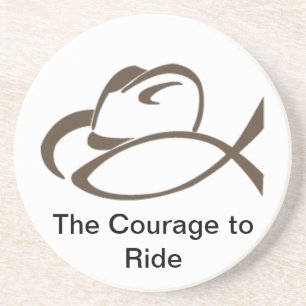 En Grès Dessous de verre de cowboy