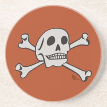 Dessous de verre de crâne