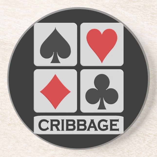 En Grès Dessous de verre de cribbage (Devant)