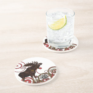 En Grès Dessous de verre de décoration Cabine vintage Moos