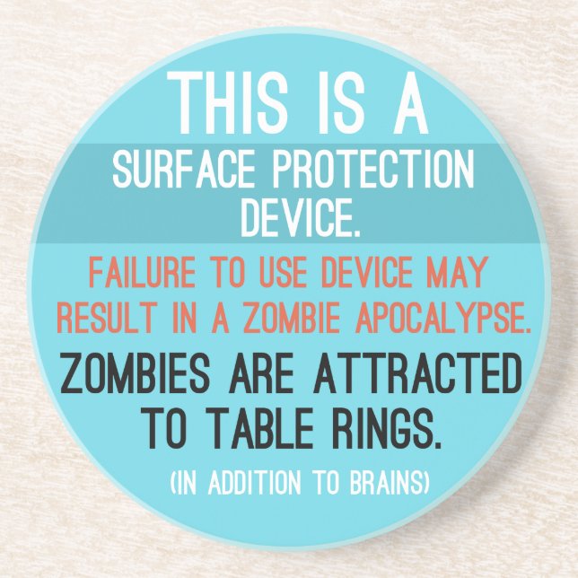 En Grès Dessous de verre "de dispositif de protection (Devant)