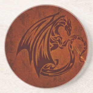 En Grès Dessous de verre de dragon