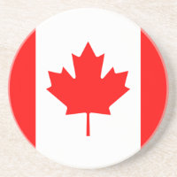 Dessous de verre de drapeau du Canada