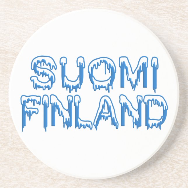 En Grès Dessous de verre de Finlande neigeuse (Devant)