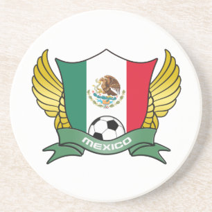 En Grès Dessous de verre de football mexicain