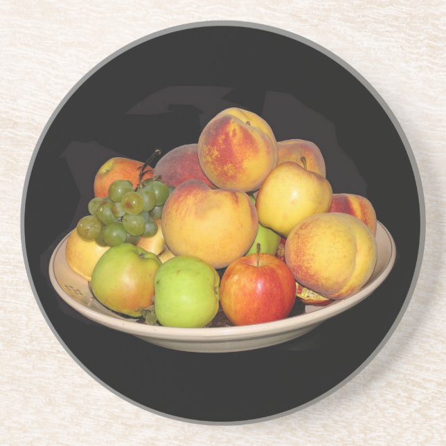 En Grès Dessous de verre de fruits (Devant)