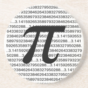 En Grès Dessous de verre de geek de maths de pi 3,14